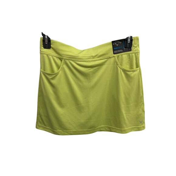 Callaway Golf Skort Green Sz Medium Elastic Waist Built In Shorts Athleisure NEW - Picture 1 of 11